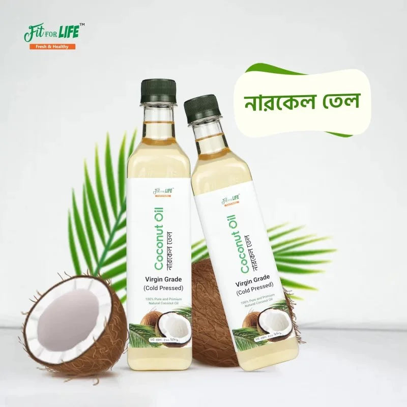 Virgin Grade Coconut Oil-ভার্জিন গ্রেড নারকেল তেল 1 L